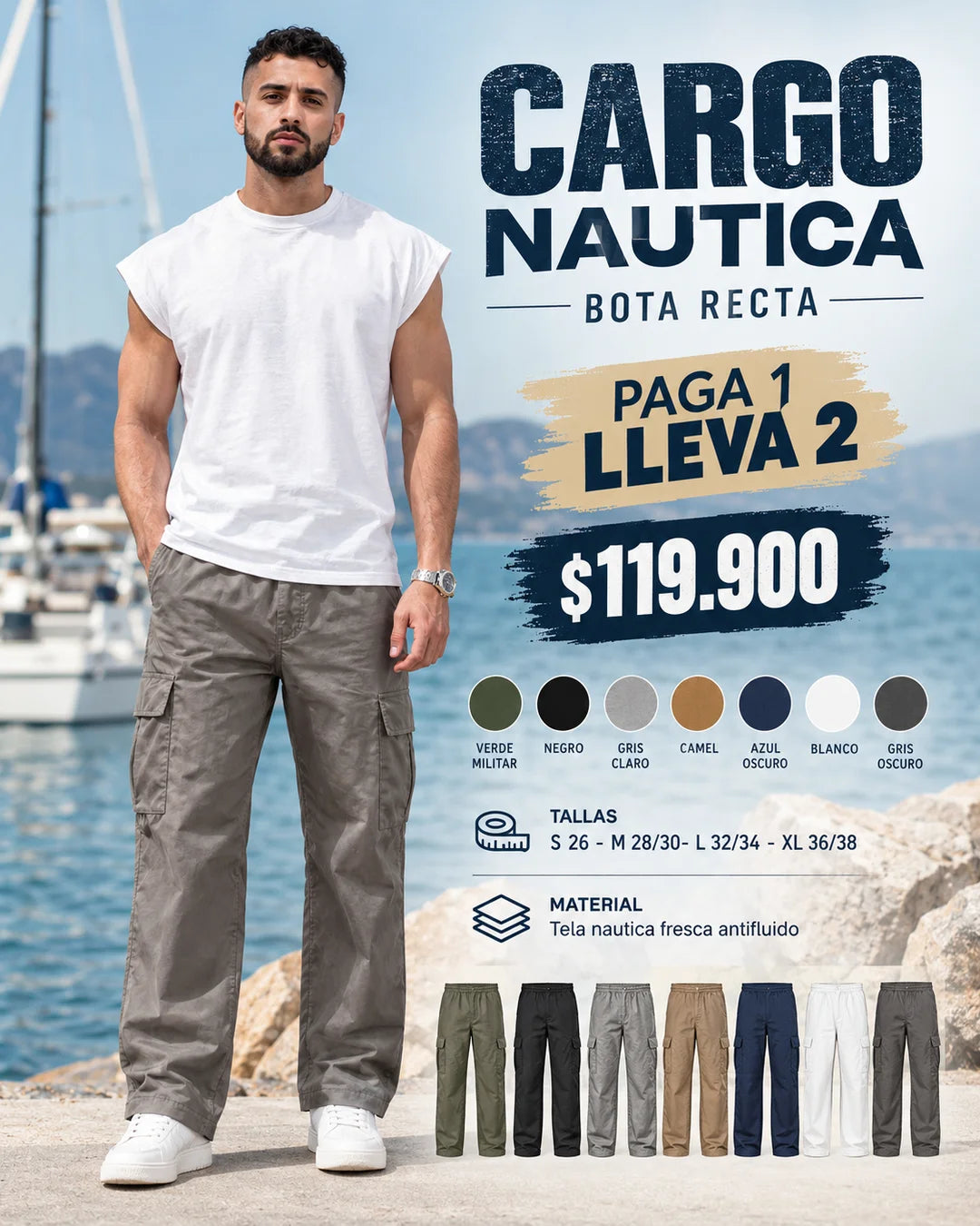 CARGO BOTA RECTA HM