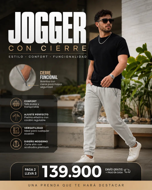 JOGGER CON CIERRE