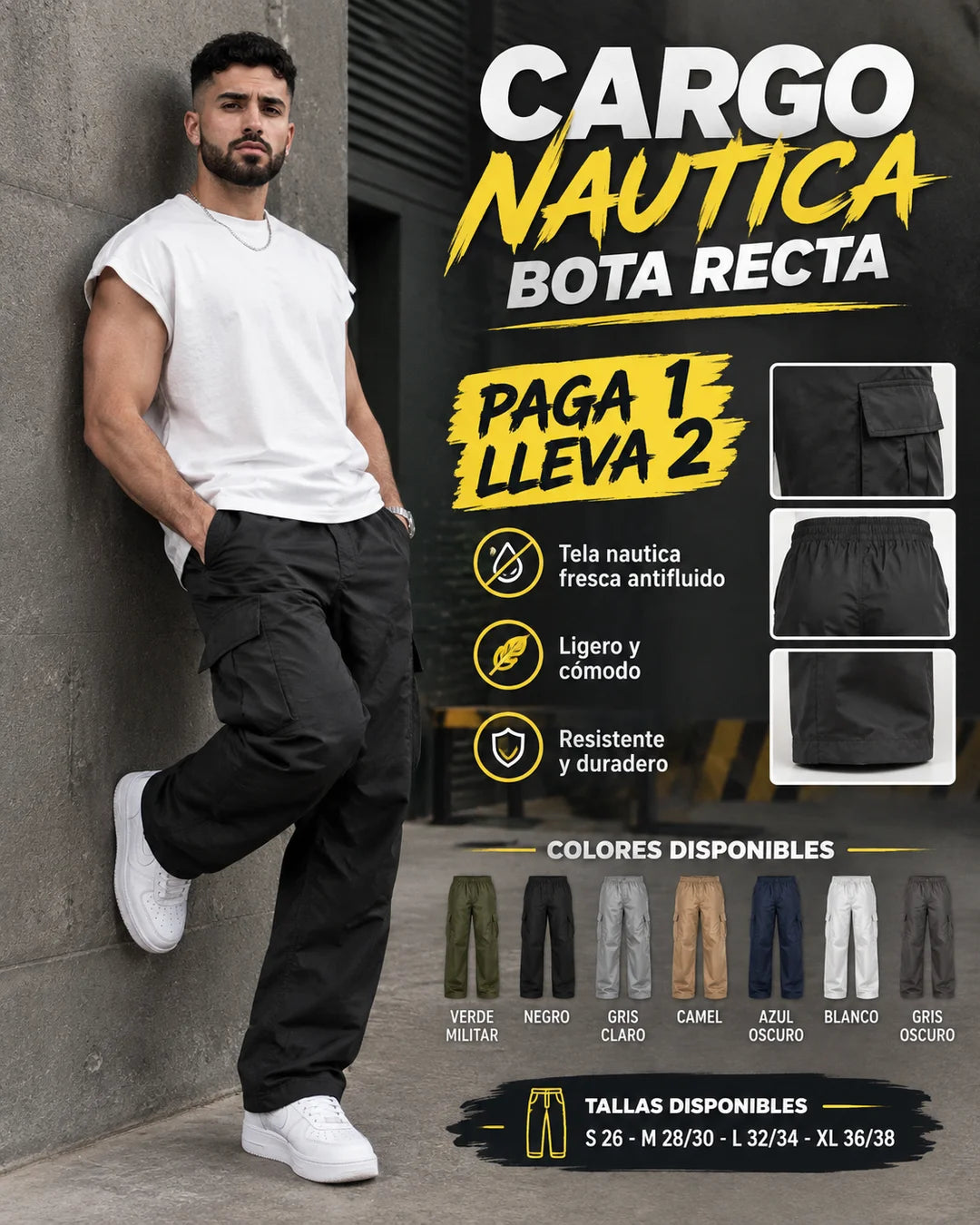 CARGO BOTA RECTA HM