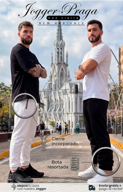 JOGGER PRAGA CON CIERRE