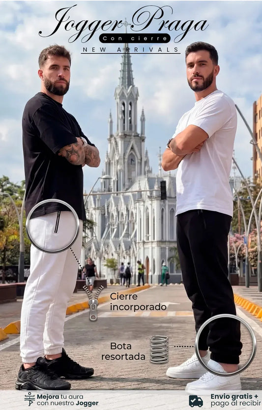 JOGGER PRAGA CON CIERRE
