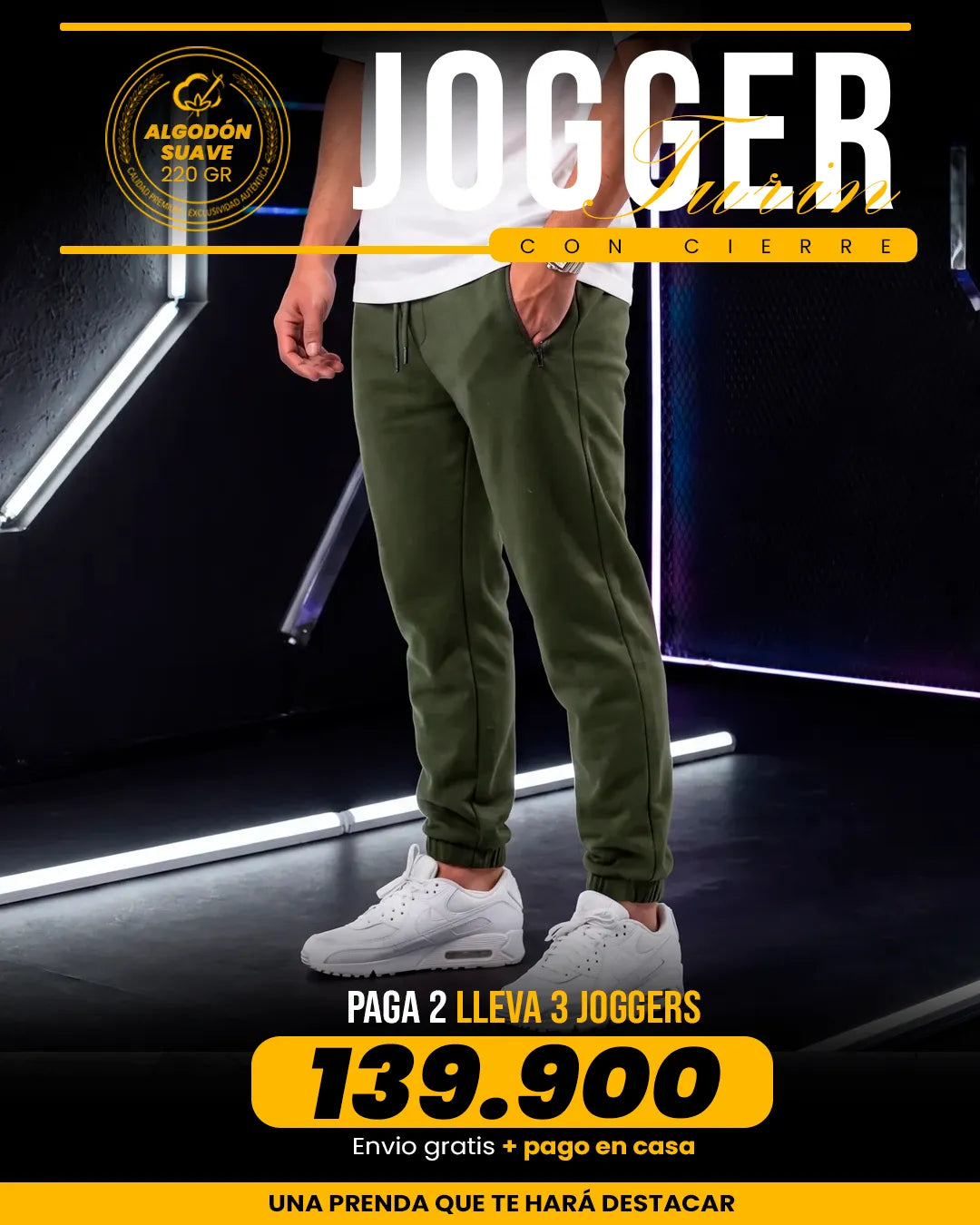 JOGGER CON CIERRE